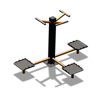 Уличный тренажер "Твистер тройной" УТ337 в Карачаево-Черкесской Республике