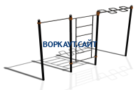 Спортивный комплекс воркаут ВС-129 в Карачаево-Черкесской Республике