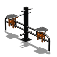 Уличный тренажер  "Каталка двойная"   УТ215 в Карачаево-Черкесской Республике