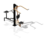 Уличный тренажер "Верхняя тяга Вело" УТ340 в Карачаево-Черкесской Республике