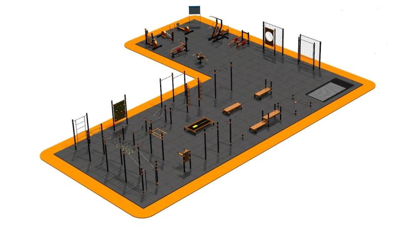 Дизайн проект спортплощадки Угловая в Карачаево-Черкесской Республике