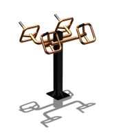 Уличный тренажер  "Штурвал двойной"  УТ201 в Карачаево-Черкесской Республике