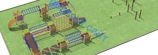 Проект спортплощадки с полосой препятствий в Карачаево-Черкесской Республике