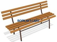 Лавочка со спинкой МАФ 1604 в Карачаево-Черкесской Республике