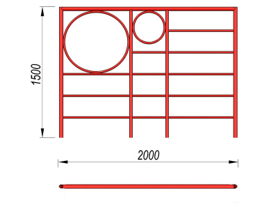 Шведская стенка с кольцами МАФ 3502 в Карачаево-Черкесской Республике
