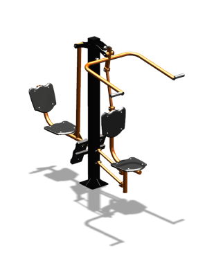 Уличный тренажер "Верхняя тяга Жим ногами" УТ322 в Карачаево-Черкесской Республике