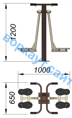 Уличный тренажер "Маятник" УТ 004 в Карачаево-Черкесской Республике