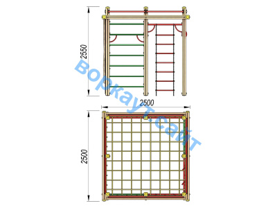 Детский спортивный комплекс ДСК 3110 в Карачаево-Черкесской Республике Детский спортивный комплекс ДСК 3110 в Карачаево-Черкесской Республике