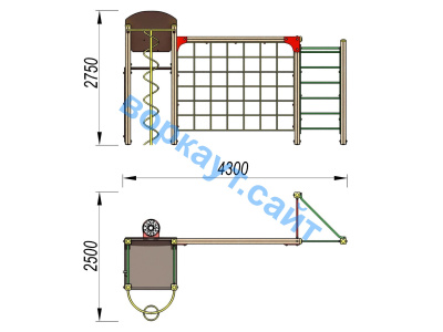 Детский спортивный комплекс Игровой ДСК 3111 в Карачаево-Черкесской Республике