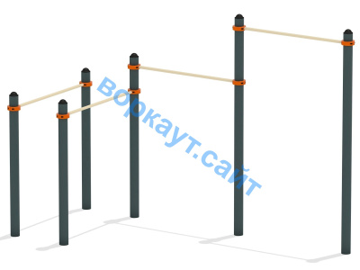 Турник двойной с брусьями ВС-17 в Карачаево-Черкесской Республике