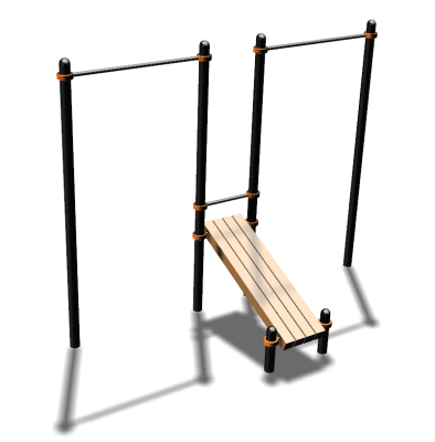 Воркаут турники со скамьей для пресса ВС-27 в Карачаево-Черкесской Республике