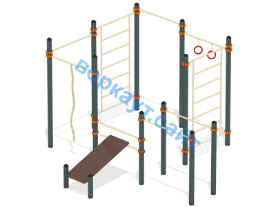 Спортивный комплекс воркаут ВС-47 в Карачаево-Черкесской Республике