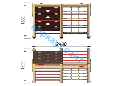 Детский спортивный комплекс ДСК 3203 в Карачаево-Черкесской Республике