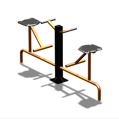 Уличный тренажер  "Твистер сидя двойной"   УТ216 в Карачаево-Черкесской Республике