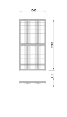 Калитка спортивной площадки МАФ 5105 в Карачаево-Черкесской Республике