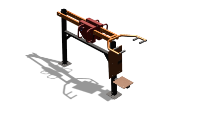 Силовой уличный тренажер  "Жим сидя"  УТ412 в Карачаево-Черкесской Республике