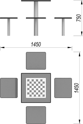 Шахматный стол МАФ 3516 в Карачаево-Черкесской Республике