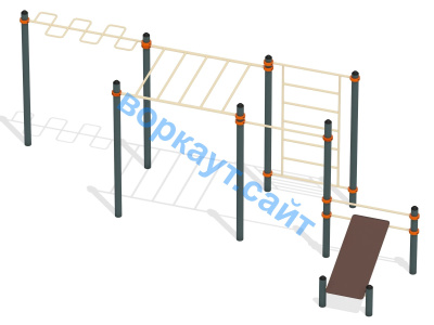 Спортивный комплекс воркаут ВС-45 в Карачаево-Черкесской Республике