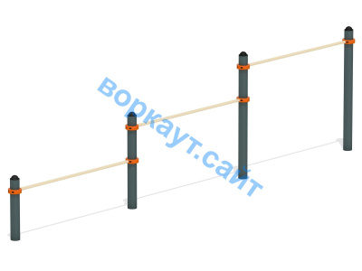 Каскад турников тройной ВС-6 в Карачаево-Черкесской Республике