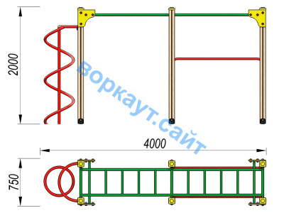 Детский спортивный комплекс ДСК 3104 в Карачаево-Черкесской Республике