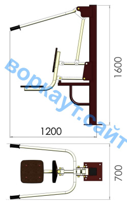 Уличный тренажер "Тяга сверху" УТ 001 в Карачаево-Черкесской Республике
