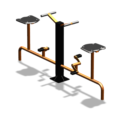 Уличный тренажер  "Вело двойной"   УТ211 в Карачаево-Черкесской Республике