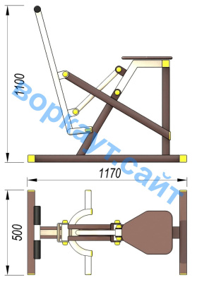 Уличный тренажер "Наездник " УТ 006 в Карачаево-Черкесской Республике