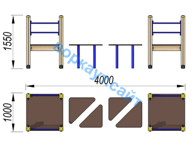 Детский спортивный комплекс Мостик ДСК 3114 в Карачаево-Черкесской Республике
