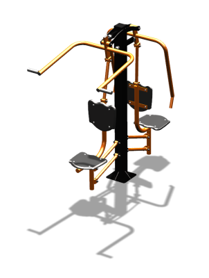 Уличный тренажер "Жим от груди Верхняя тяга" УТ314 в Карачаево-Черкесской Республике