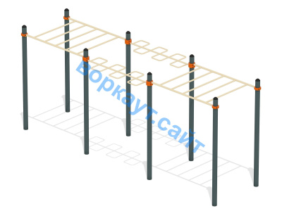 Воркаут комплекс рукоходов ВС-22 в Карачаево-Черкесской Республике