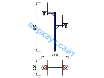 Баскетбольный щит двойной СИО 3511 в Карачаево-Черкесской Республике