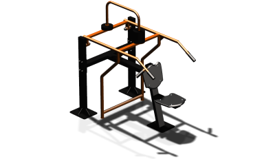 Силовой уличный тренажер  "Жим вверх сидя"  УТ403 в Карачаево-Черкесской Республике