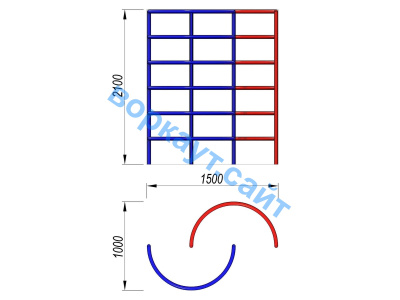 Шведская стенка полукруглая ДСК 3503 в Карачаево-Черкесской Республике