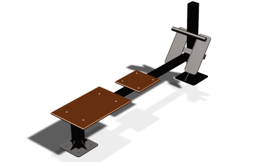 Силовой уличный тренажер  "Скамья для пресса"  УТ415 в Карачаево-Черкесской Республике